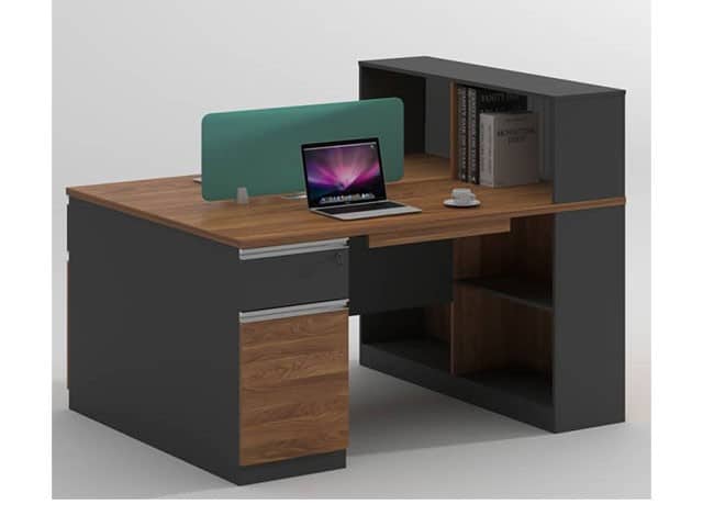 STATION DE TRAVAIL 2 PLACE KW-10 1400*1200*1150 MELAMIN TP-904 MAR+GR