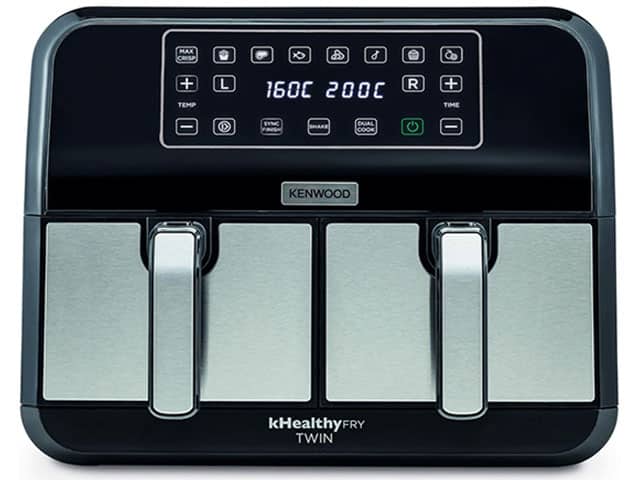 AIR FRYER KENWOOD 8L/3,4KG HFM75 COULEUR INOX NOIR